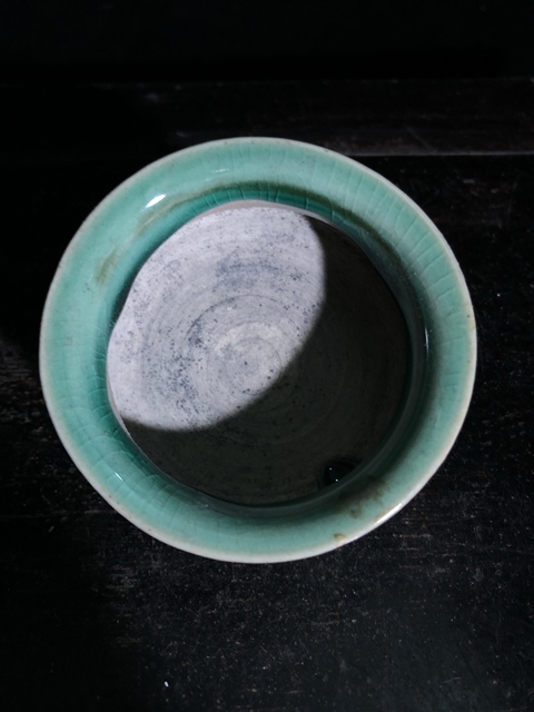 古玩陶瓷綠釉香爐拍賣，當前價格48元