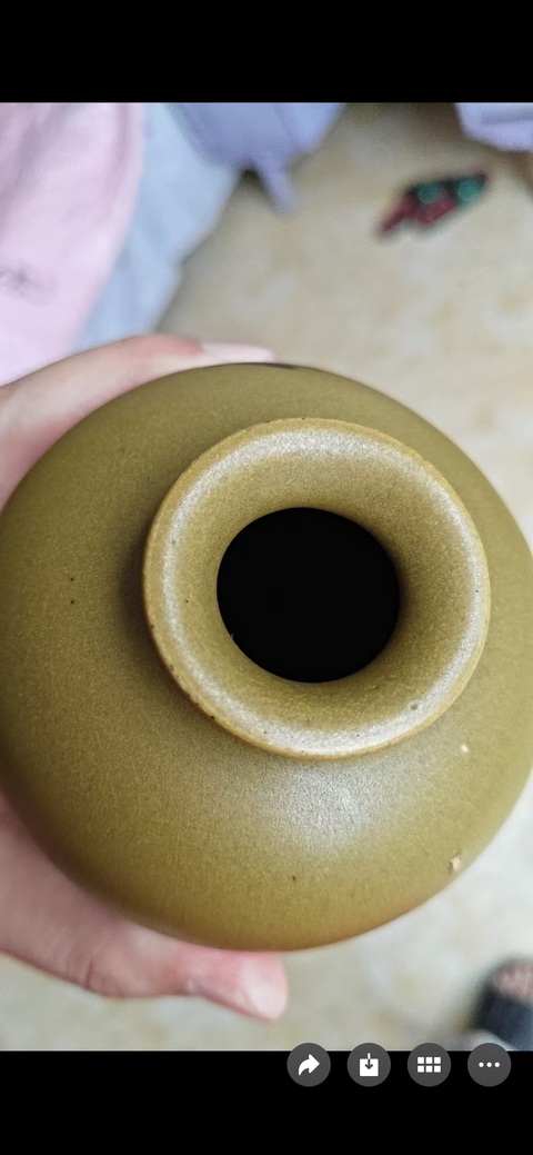古玩陶瓷茶葉末瓶真品鑒賞圖