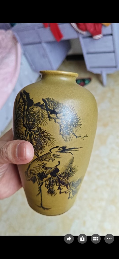 古玩陶瓷茶葉末瓶真品鑒賞圖