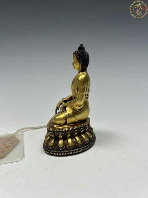 古玩銅器銅鎏金釋迦摩尼真品鑒賞圖