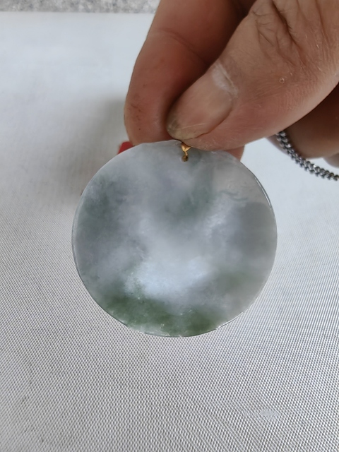 古玩玉器天然翡翠雕“龍紋牌”真品鑒賞圖