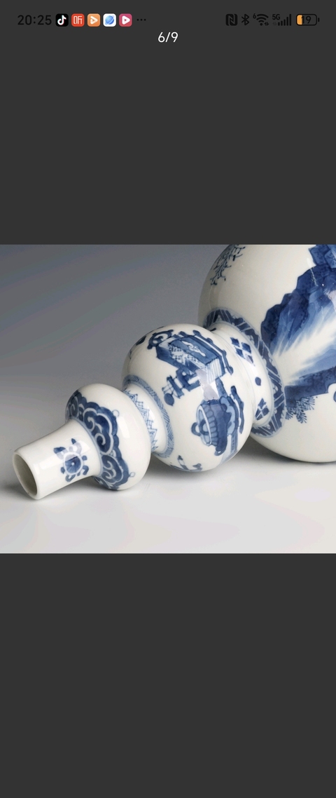 古玩陶瓷青花葫蘆瓶真品鑒賞圖