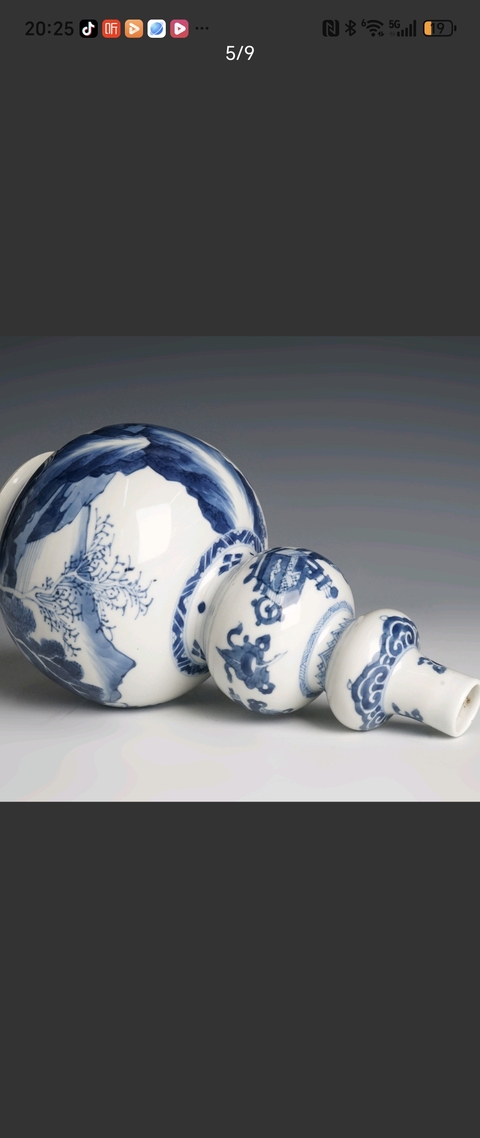 古玩陶瓷青花葫蘆瓶真品鑒賞圖