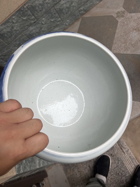 古玩陶瓷青花福祿壽三星人物紋三足香爐真品鑒賞圖