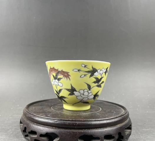古玩陶瓷大雅齋風格仰鐘杯真品鑒賞圖