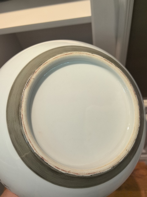 古玩陶瓷粉彩畫熊貓瓶真品鑒賞圖