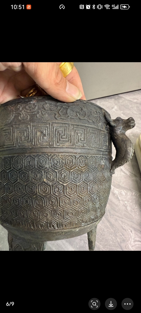 古玩銅器爐子真品鑒賞圖