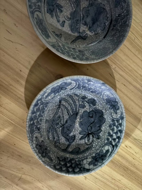 古玩陶瓷漳州窯青花盤真品鑒賞圖