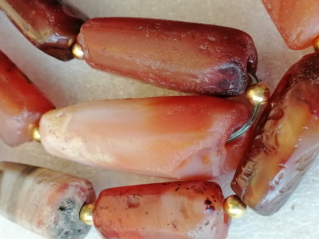 古玩玉器清代瑪瑙珠串拍賣,當前價格768元