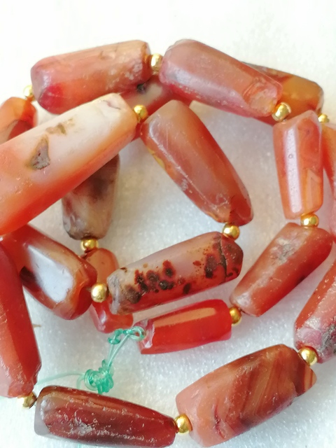 古玩玉器清代瑪瑙珠串拍賣,當前價格768元