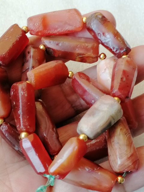 古玩玉器清代瑪瑙珠串拍賣,當前價格768元