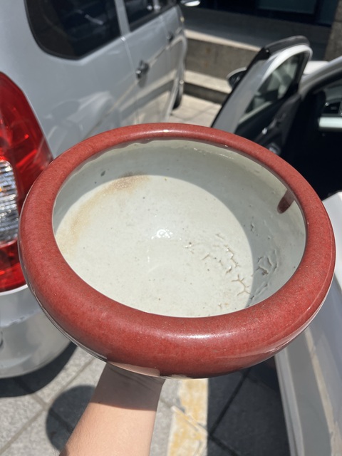 古玩陶瓷紅釉爐真品鑒賞圖