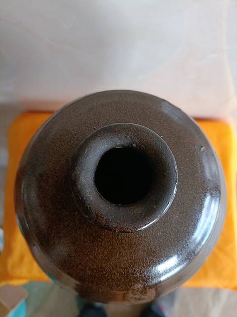 古玩陶瓷磁州窯茶葉末釉褐斑梅瓶真品鑒賞圖