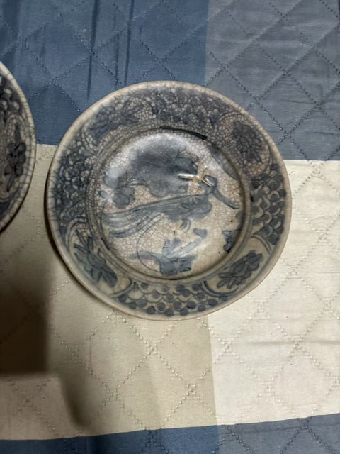 古玩陶瓷漳州窯青花盤真品鑒賞圖