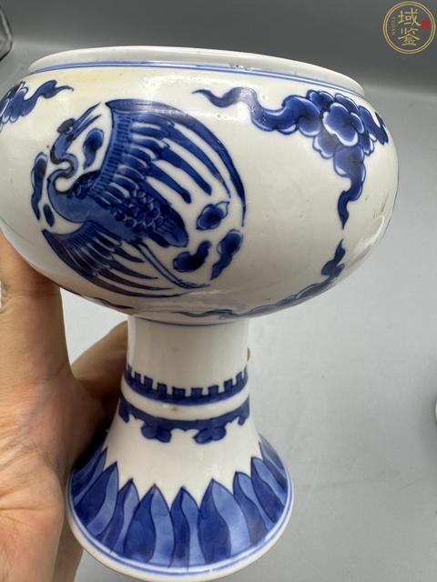 古玩陶瓷清康熙 青花豆兩只真品鑒賞圖