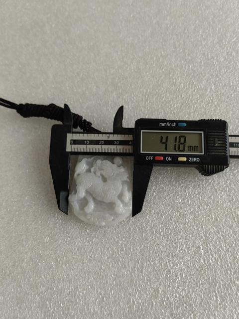 古玩玉器天然翡翠雕“麒麟牌”拍賣,當前價格260元