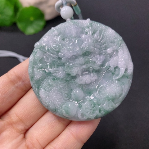 古玩玉器天然翡翠龍牌(帶翡翠鑒定證書)拍賣,當前價格880元