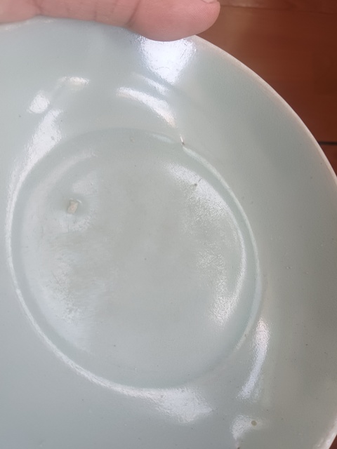 古玩陶瓷青釉盤真品鑒賞圖