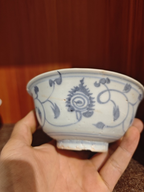 古玩陶瓷青花碗拍賣，當(dāng)前價(jià)格550元