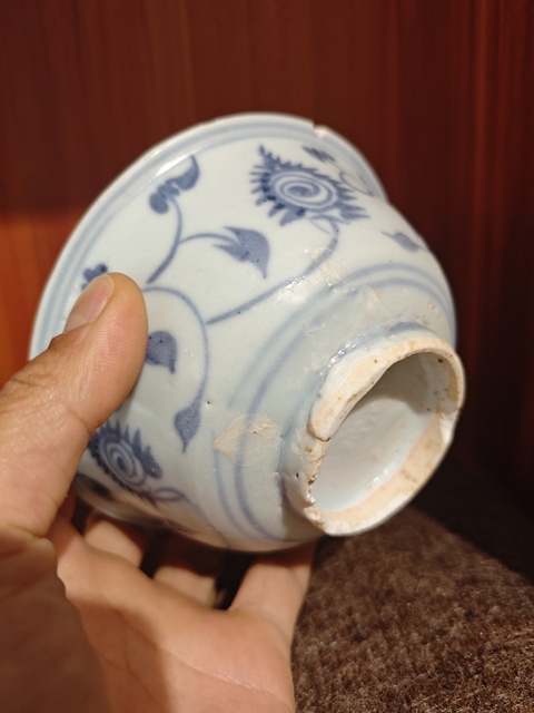 古玩陶瓷青花碗拍賣，當(dāng)前價(jià)格550元