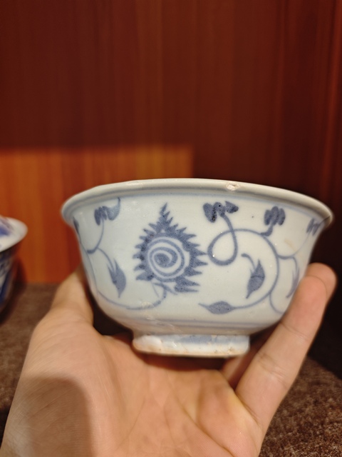 古玩陶瓷青花碗拍賣，當(dāng)前價(jià)格550元