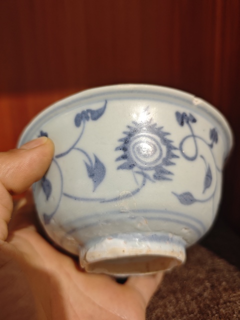 古玩陶瓷青花碗拍賣，當(dāng)前價(jià)格550元