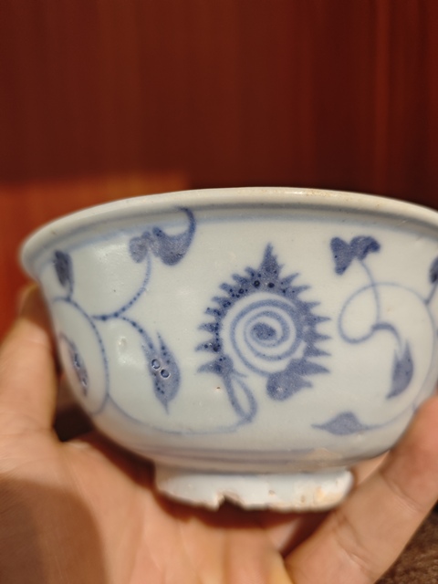 古玩陶瓷青花碗拍賣，當(dāng)前價(jià)格550元