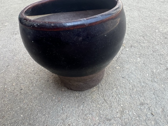 古玩陶瓷黑釉磨具真品鑒賞圖