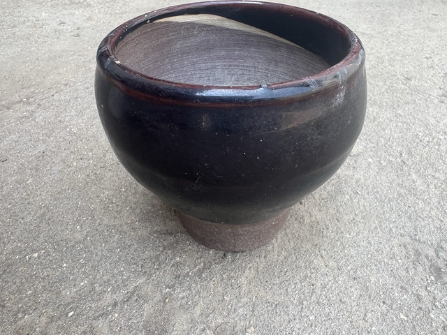 古玩陶瓷黑釉磨具真品鑒賞圖