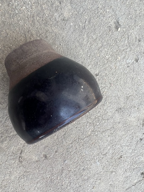 古玩陶瓷黑釉磨具真品鑒賞圖
