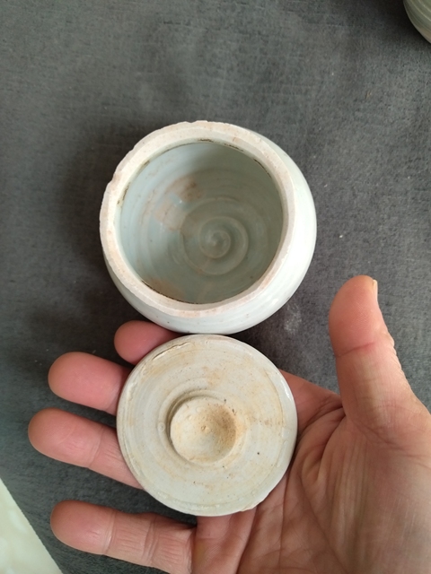 古玩陶瓷青白釉蓋罐拍賣,當前價格688元