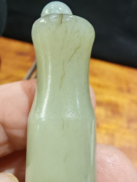 古玩玉器玉煙嘴真品鑒賞圖