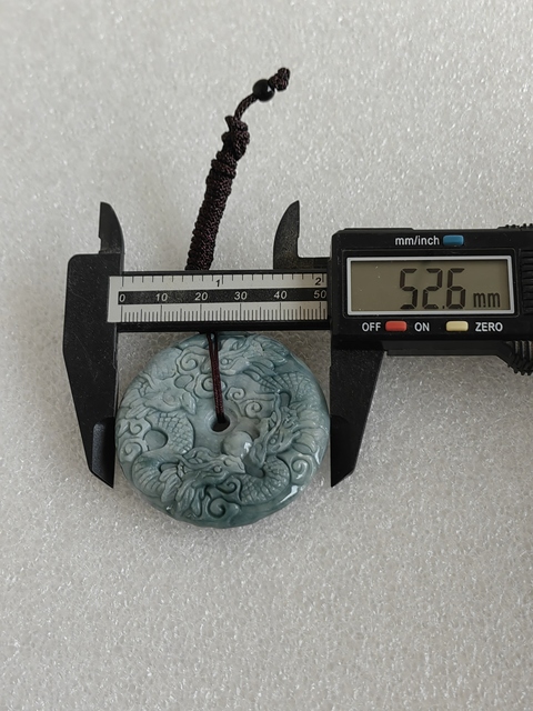 古玩玉器天然翡翠雕“龍紋牌”真品鑒賞圖