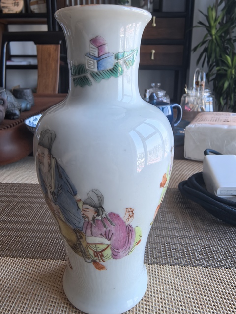 古玩陶瓷粉彩瓶真品鑒賞圖