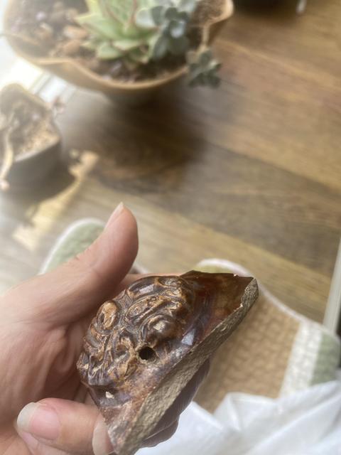 古玩陶瓷醬釉瓷片真品鑒賞圖