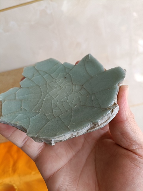 古玩陶瓷南宋?龍泉官窯整底大片標本拍賣,當前價格3888元