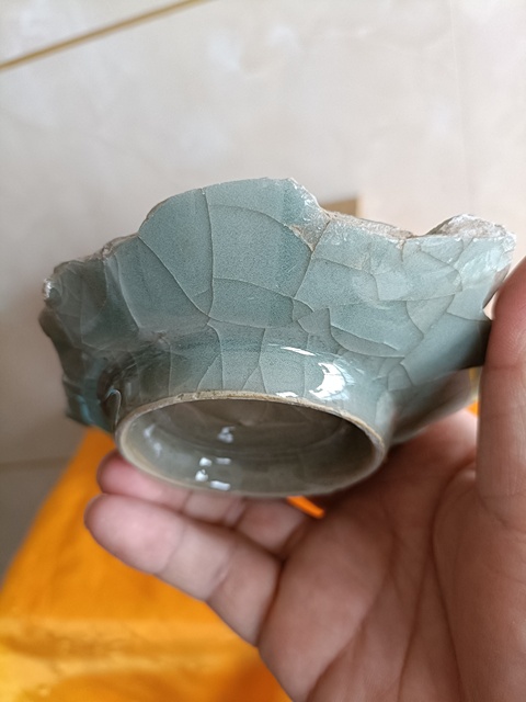古玩陶瓷南宋?龍泉官窯整底大片標本拍賣,當前價格3888元
