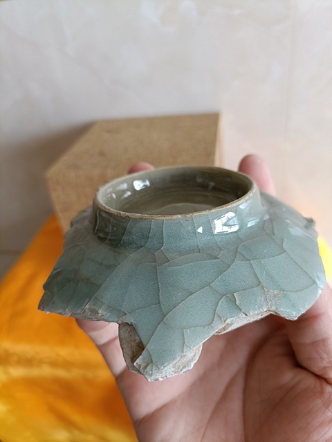 古玩陶瓷南宋?龍泉官窯整底大片標本拍賣,當前價格3888元