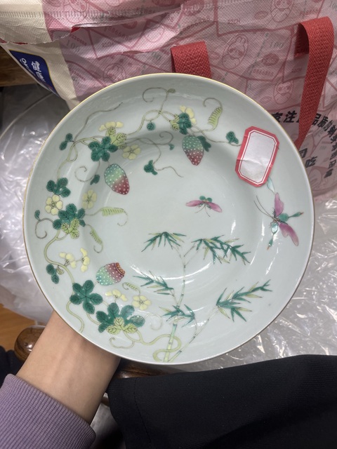 古玩陶瓷粉彩癩瓜碗真品鑒賞圖