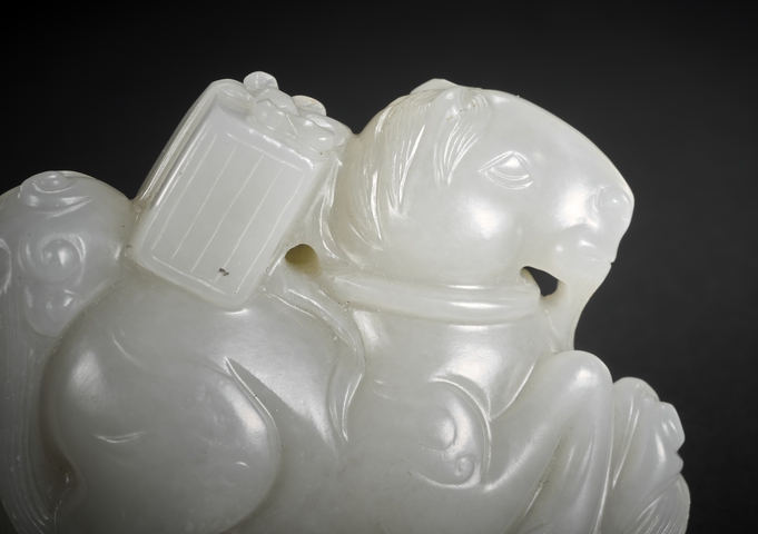 古玩玉器和田玉雕“臥羊”擺件真品鑒賞圖