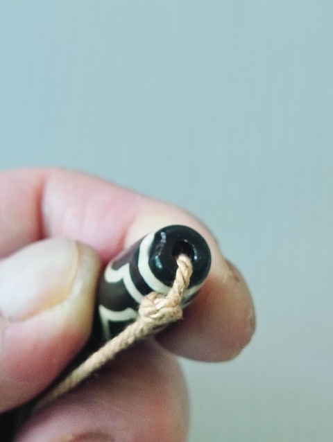 古玩玉器瑪瑙天珠拍賣，當前價格48元