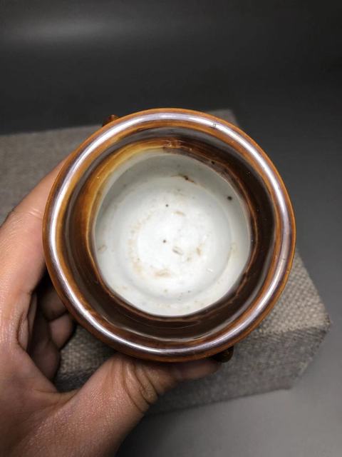 古玩陶瓷明晚期·德化窯紫金釉香爐拍賣，當前價格2500元