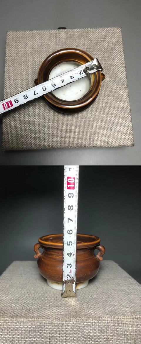 古玩陶瓷明晚期·德化窯紫金釉香爐拍賣，當前價格2500元