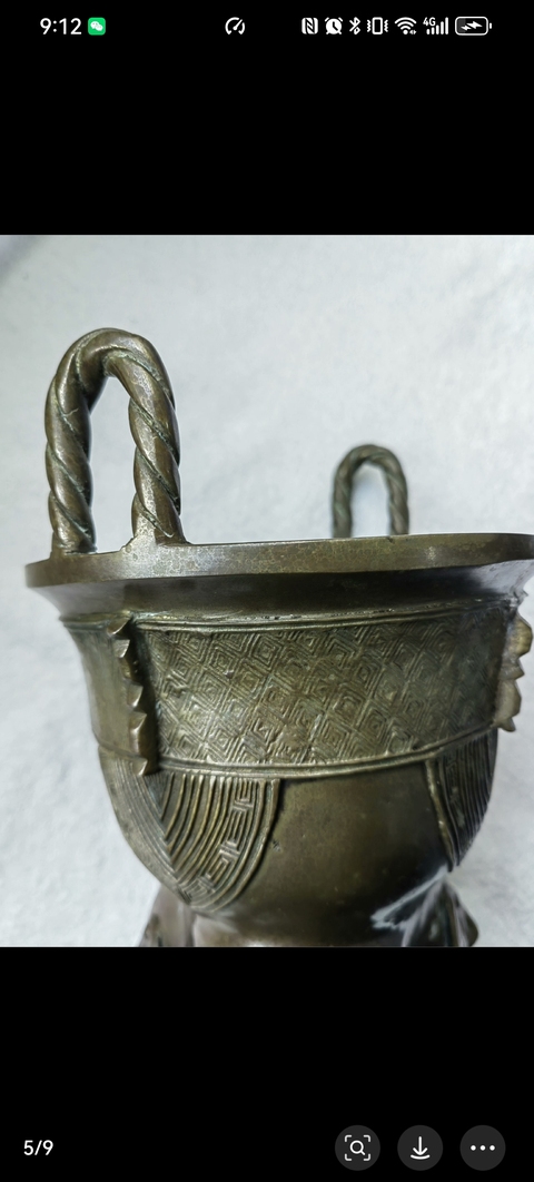 古玩銅器明代象足鼎拍賣，當前價格21800元