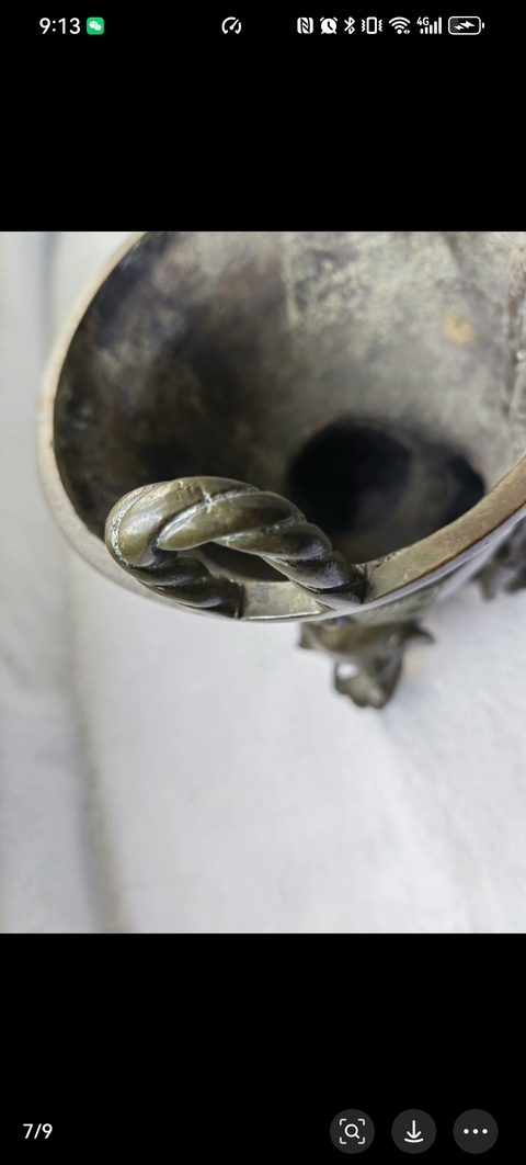 古玩銅器明代象足鼎拍賣，當前價格21800元