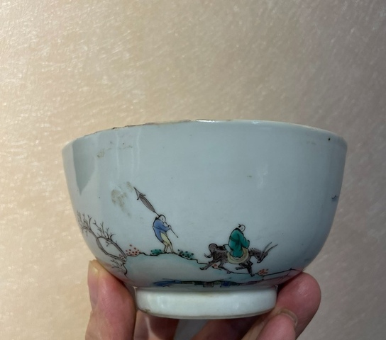 古玩陶瓷五彩碗真品鑒賞圖