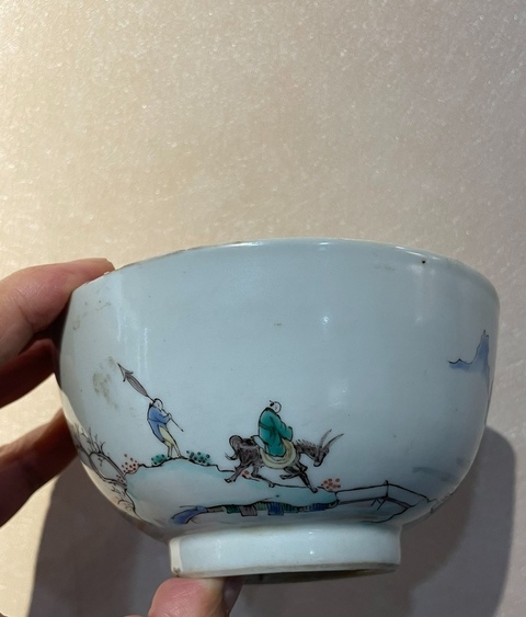 古玩陶瓷五彩碗真品鑒賞圖
