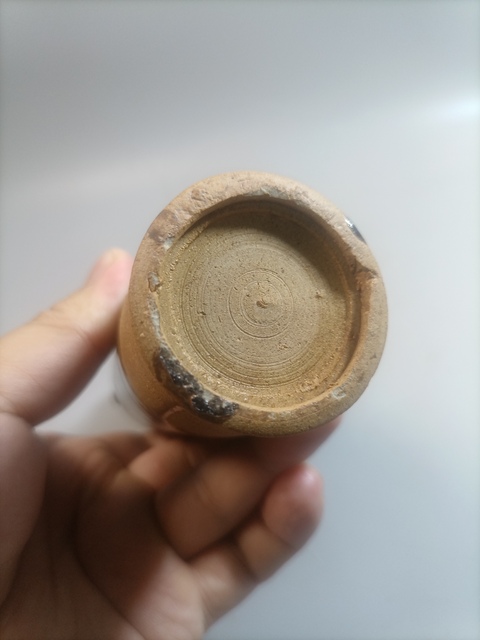 古玩陶瓷明末清初醬釉雙耳瓶拍賣，當前價格1000元