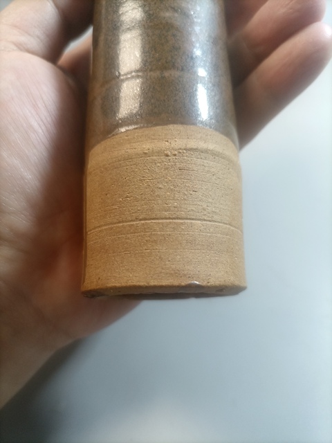 古玩陶瓷明末清初醬釉雙耳瓶拍賣，當前價格1000元
