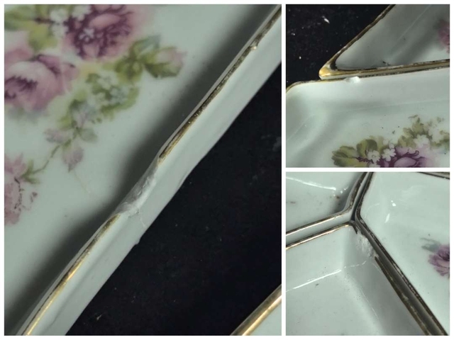 古玩陶瓷粉彩刷花花卉紋串盤拍賣，當前價格1999元